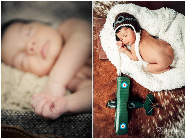 aviator themed newborn photos