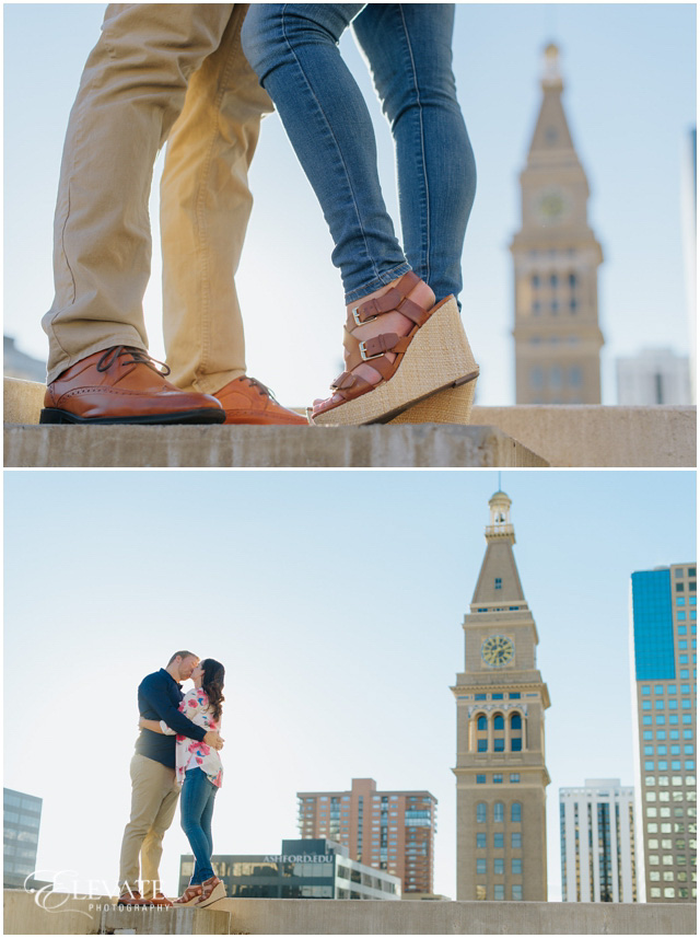 dnf tower engagement photos
