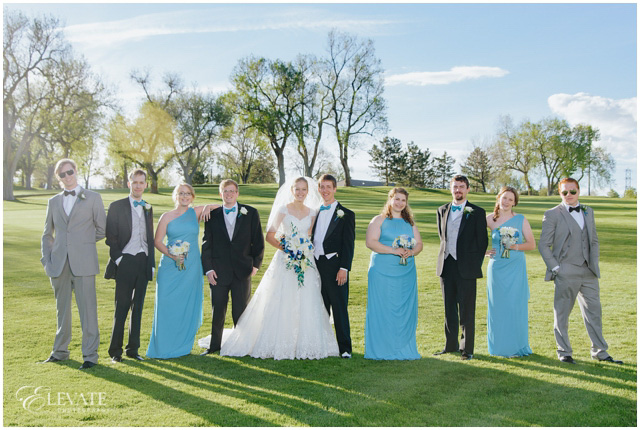 bridal party tuxes and dresses lakewood country club 