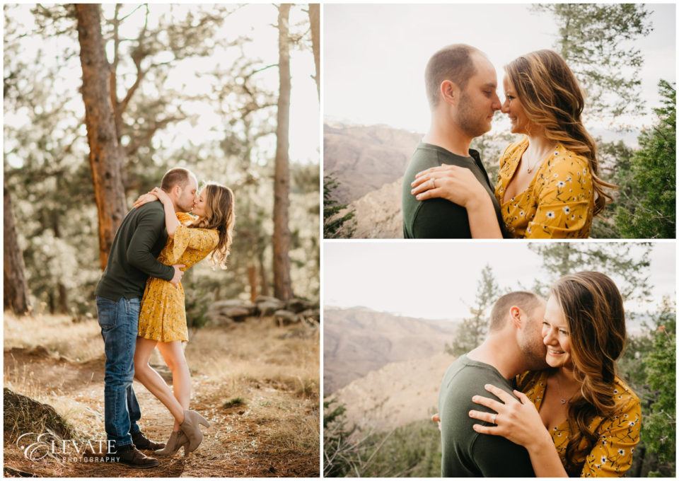 available light woods sunset kiss