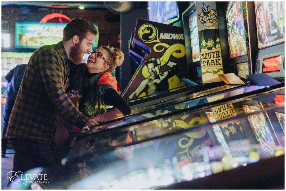 arcade pinball engagement