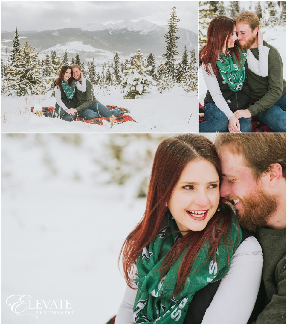 Breckenridge Winter Wonderland Engagement Photos