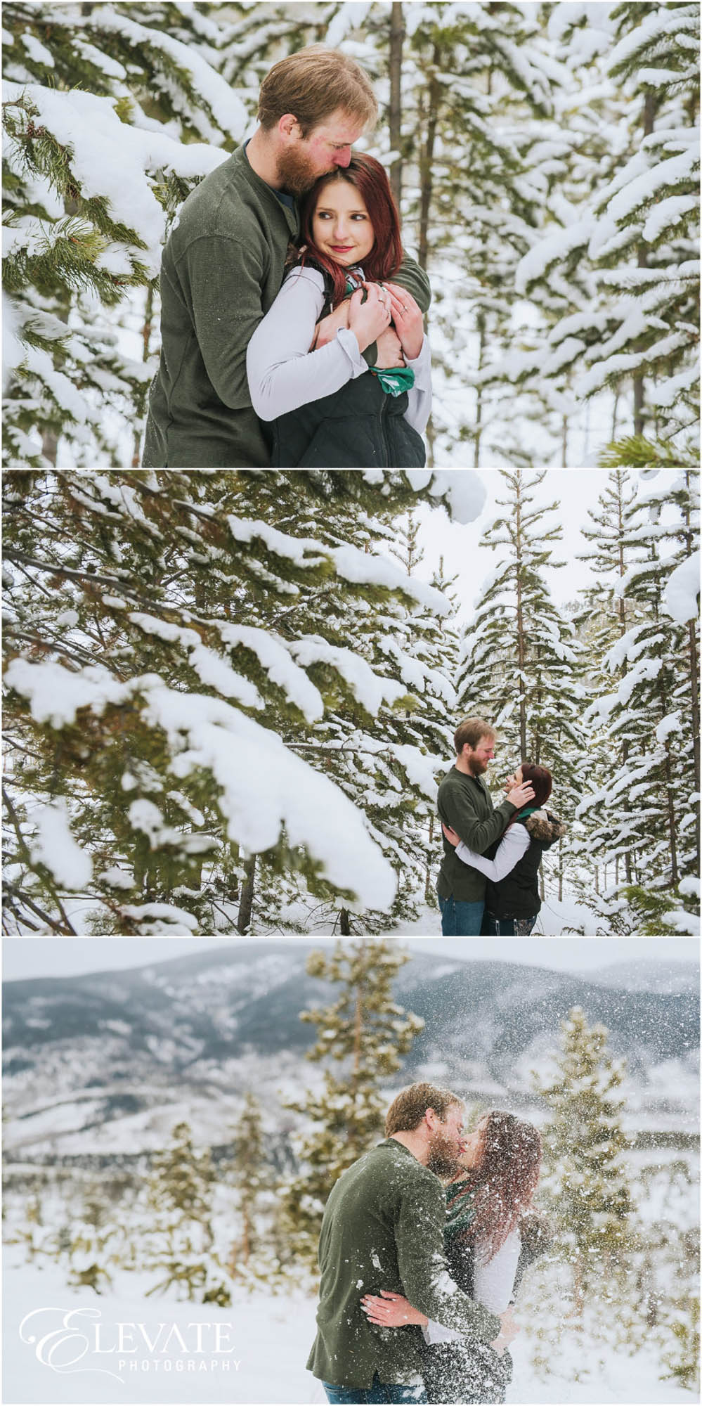 Breckenridge Winter Wonderland Engagement Photos