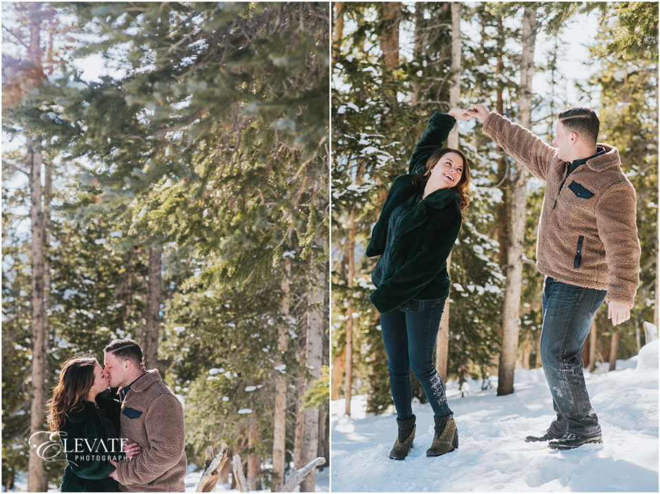 Keystone Winter Engagement Photos
