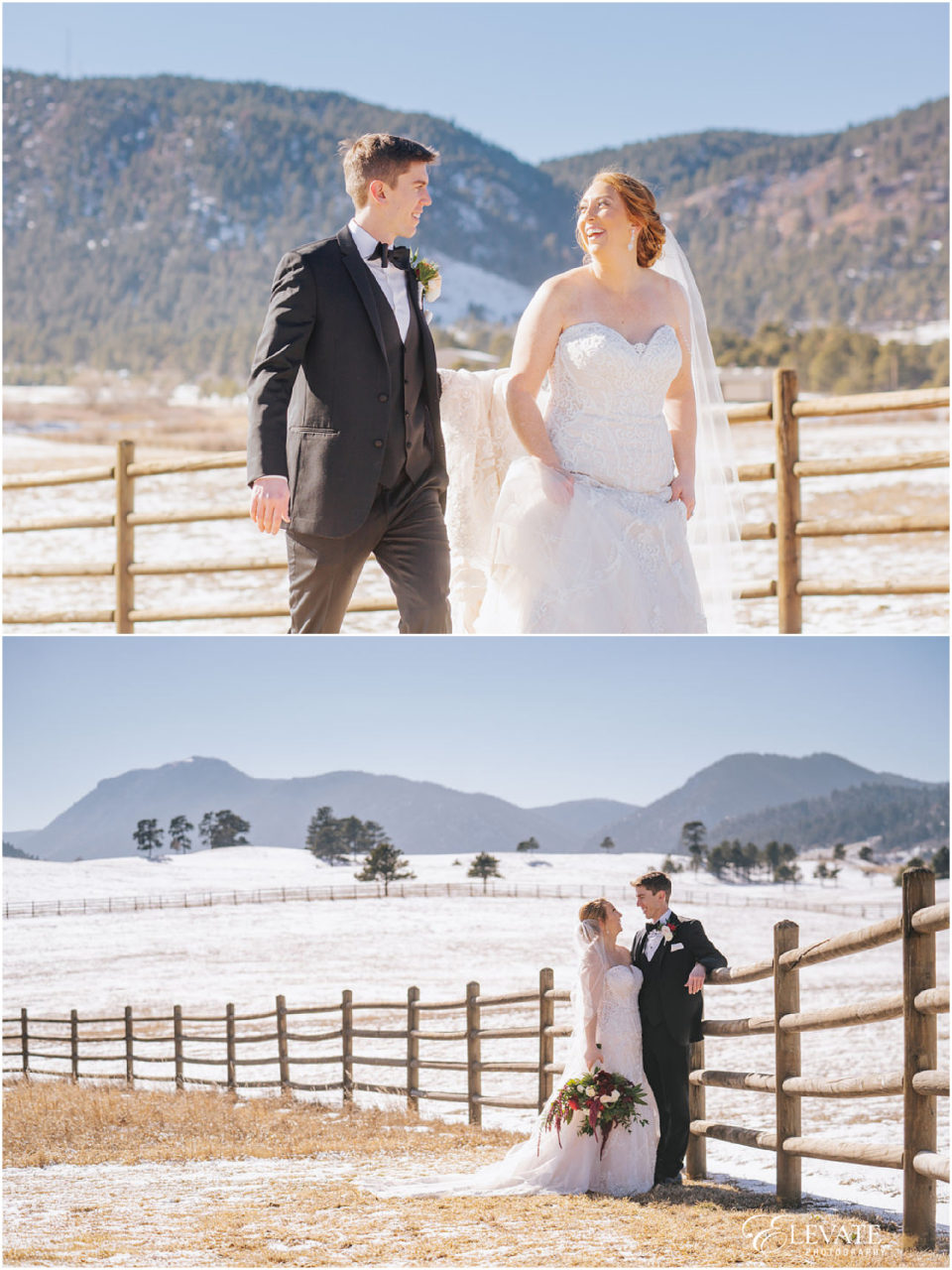 spruce mountain ranch winter wedding