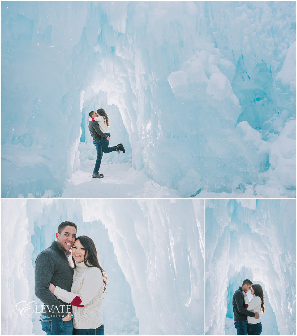 Ice Castles Engagement photos
