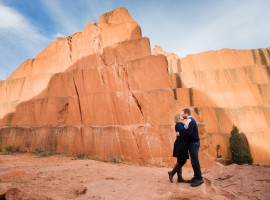 Red rock canyon open space park engagement photos
