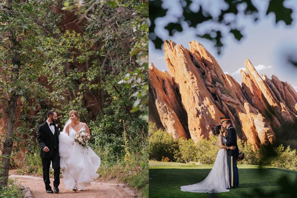 arrowhead golf course bride and groom wedding day portraits