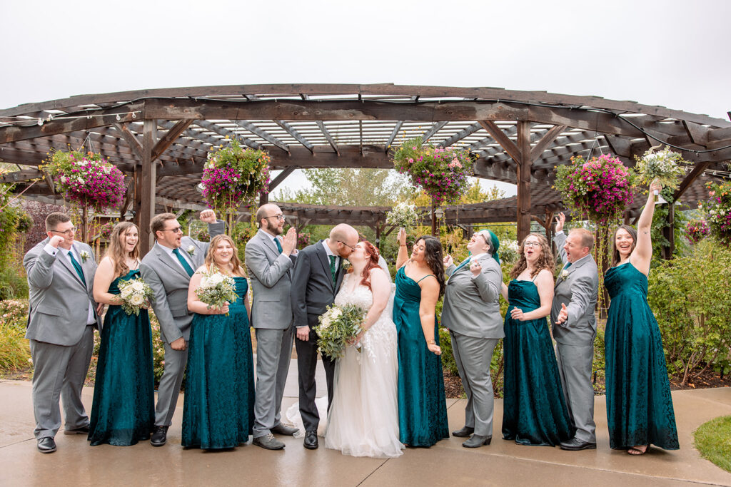 Full Wedding Party Photo at Brookside Weddings and Events
