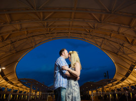Union station denver engagement photos