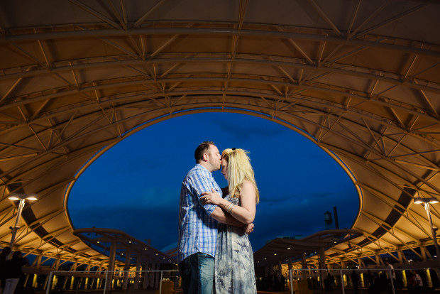 Union station denver engagement photos
