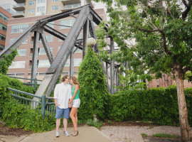 lodo denver engagement photos