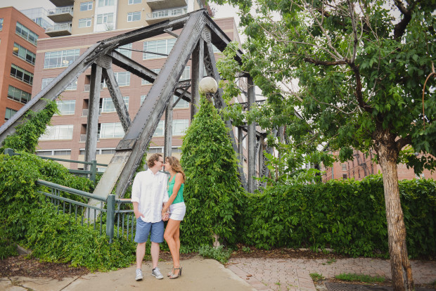 lodo denver engagement photos