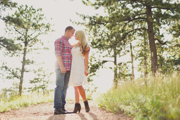 boettcher mansion engagement photos at sunset