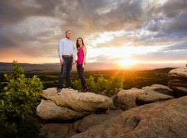 Colorado Engagement photos at Daniels Park and Centennial Airport