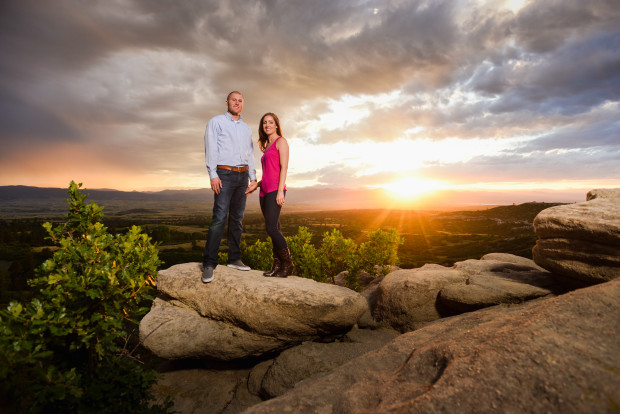 Colorado Engagement photos at Daniels Park and Centennial Airport