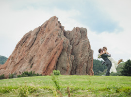 arrowhead tent wedding photos