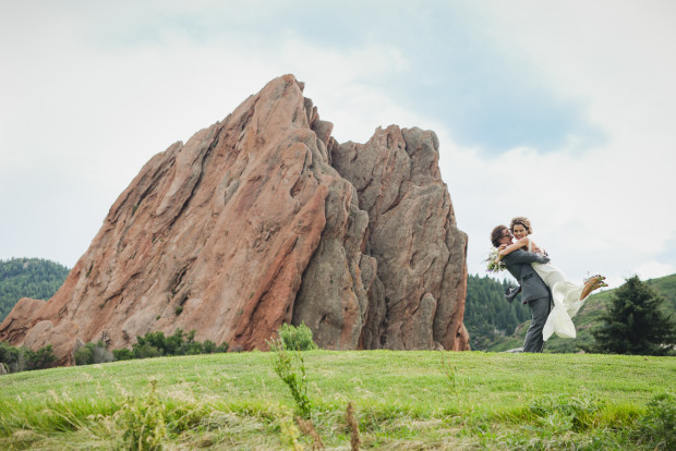 arrowhead tent wedding photos