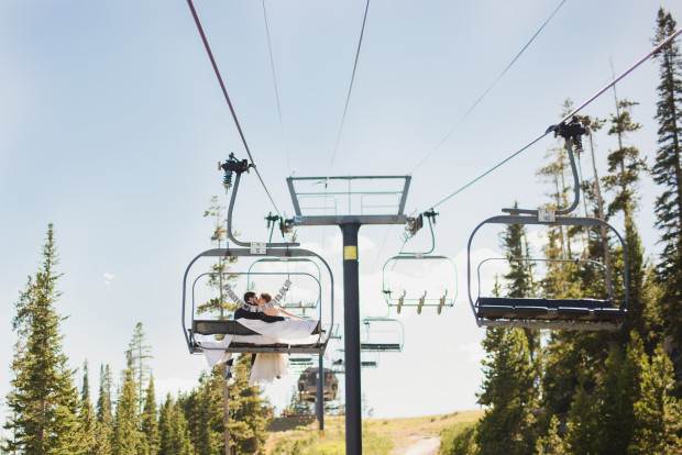 winter park colorado ski resort wedding photos