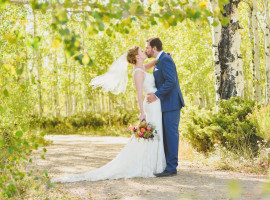 Granby Ranch Wedding Photos in Fall colors