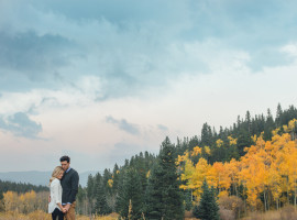 golden gate canyon colorado fall engagement photos