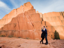 Red rock canyon open space park engagement photos