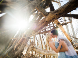Rustic Woods Colorado Engagement Photos