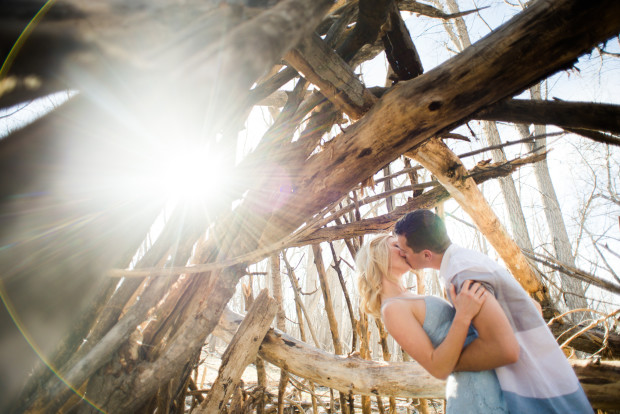Rustic Woods Colorado Engagement Photos