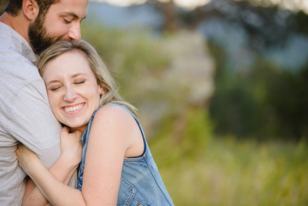 evergreen engagement photos