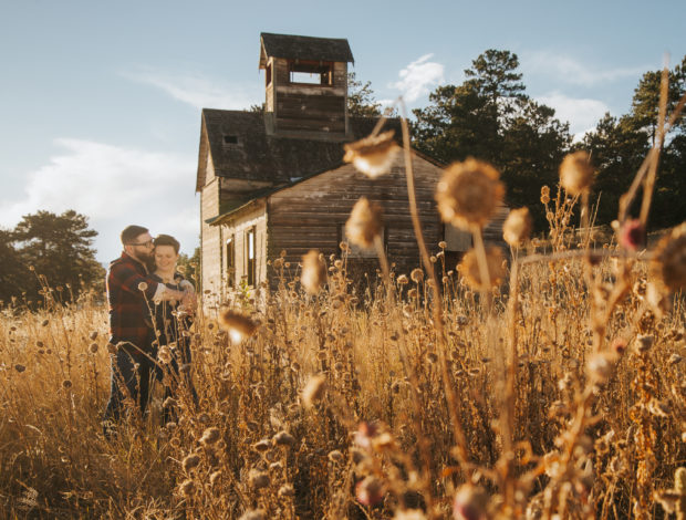 fall engagement photos