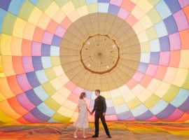 hot air balloon engagement
