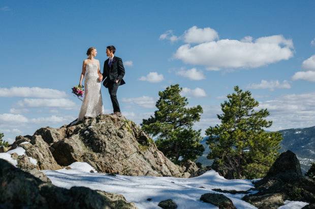 Wedding Couple on Genesee Mountain