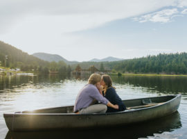 Evergreen Lake Engagement Photos