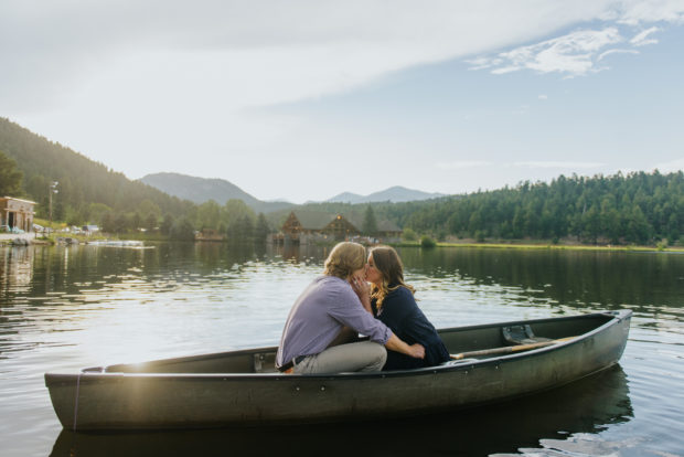 Evergreen Lake Engagement Photos