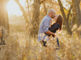fall leaves engagement