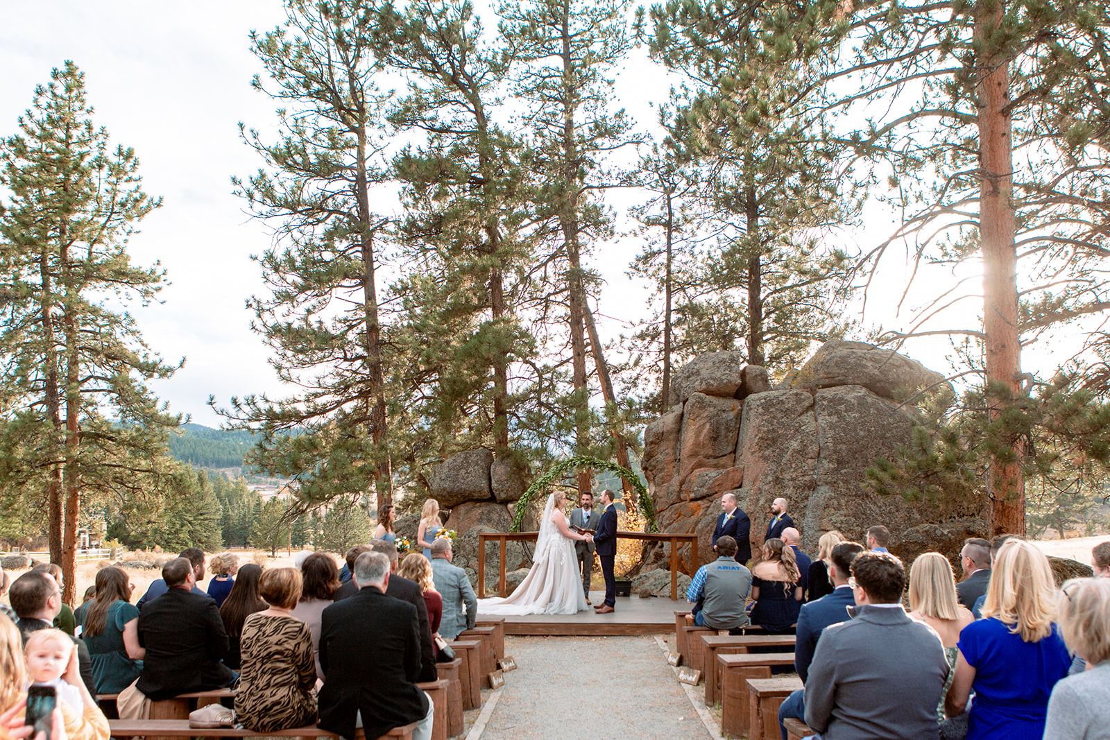 deer creek valley ranch homestead wedding ceremony