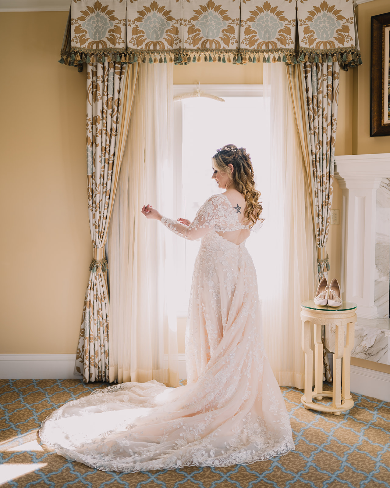 smocked dress off shoulder Off-Shoulder Smocked Dress – OR