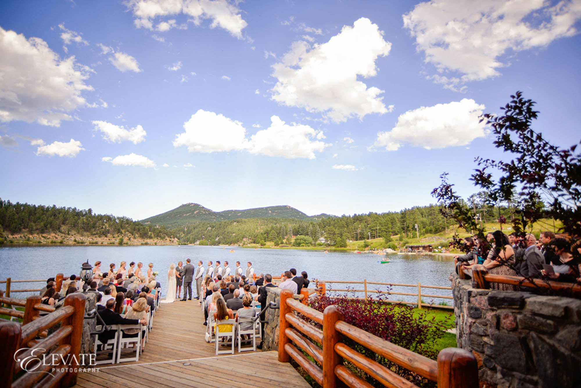 lake wedding ceremony