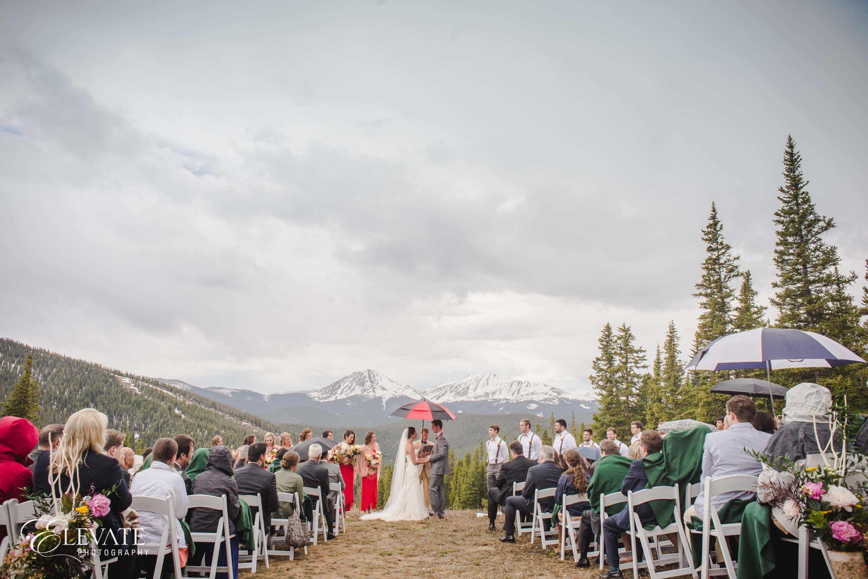 mountain top wedding ceremony