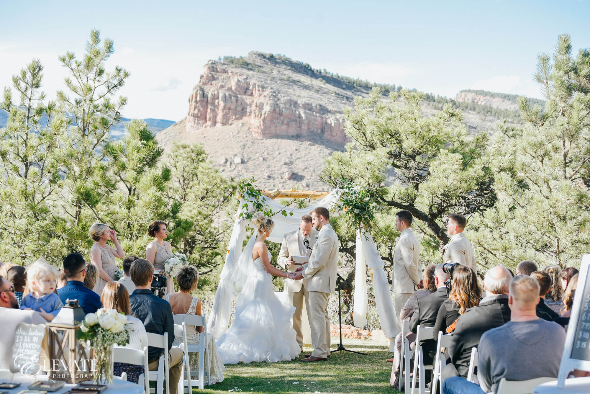 wedding ceremony mountain