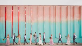 award winning shoot and share wedding party